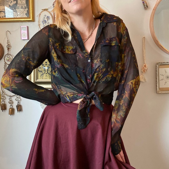 Sheer fall sprinkled top - Picture 7 of 8